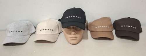 30 X BRAND NEW MENNACE BASEBALL CAPS IN VARIOUS COLOURS (SEE PICTURES) ONE SIZE