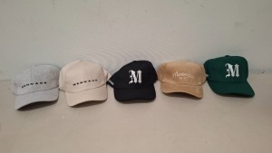 30 X BRAND NEW MENNACE BASEBALL CAPS IN VARIOUS COLOURS GREY-BLACK-BROWN-BEIGE-GREEN (SEE PICTURES) ONE SIZE