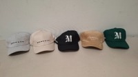 30 X BRAND NEW MENNACE BASEBALL CAPS IN VARIOUS COLOURS GREY-BLACK-BROWN-BEIGE-GREEN (SEE PICTURES) ONE SIZE