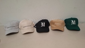 30 X BRAND NEW MENNACE BASEBALL CAPS IN VARIOUS COLOURS GREY-BLACK-BROWN-BEIGE-GREEN (SEE PICTURES) ONE SIZE
