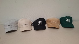 30 X BRAND NEW MENNACE BASEBALL CAPSIN VARIOUS COLOURS GREY-BLACK-BROWN-BEIGE-GREEN (SEE PICTURES) ONE SIZE