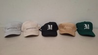 30 X BRAND NEW MENNACE BASEBALL CAPS IN VARIOUS COLOURS GREY-BLACK-BROWN-BEIGE-GREEN (SEE PICTURES) ONE SIZE