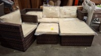 1 X BRAND NEW STUDIO KAUAI CORNER CHAISE BLACK/GREY RATTAN SET