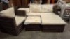 1 X BRAND NEW STUDIO KAUAI CORNER CHAISE BLACK/GREY RATTAN SET