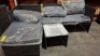 1 X BRAND NEW STUDIO KAUAI CORNER CHAISE BLACK/GREY RATTAN SET