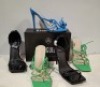 30 X BRAND NEW PAIRS OF MIXED MISSGUIDED SHOES CONTAINING SQUARE TOE PATENT HEELED SANDAL IN BLACK STRAPPY RING DETAIL HEELED SANDAL IN GREEN ETC ALL IN SIZE 6