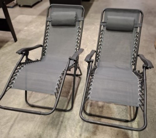 2 X BRAND NEW STUDIO ROYALE LOUNGERS IN GREY IN SIZE D64XH84XL156CM IN ONE BOX