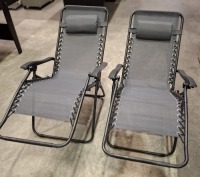 2 X BRAND NEW STUDIO ROYALE LOUNGERS IN GREY IN SIZE D64XH84XL156CM IN ONE BOX