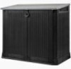 1 X KETER STORE IT AWAY SHED IN BLACK (NOTE - CUSTOMER RETURNS VISABLE DAMAGE)
