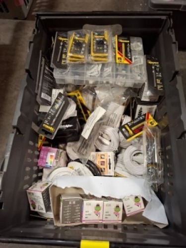 100+ X BRAND NEW MIXED KANGO DRILL BIT LOT TO INCLUDE METAL COBALT DRILL BITS - PILOT DRILL BITS - IMPACT DRILL BITS - FIXERMAN SCREWS - SPOTLIGHT BULBS - PHONE CABLES ETC