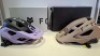 2 X PIECE BRAND NEW BIKE HELMET LOT CONTAINING 1 X FOX SPEEDFRAME SOLID HELMET IN PURPLE / BLACK IN SIZE LARGE - RRP &pound;105 - 1 X FOX SPEEDFRAME SOLID HELMET IN LIGHT BROWN IN SIZE LARGE - RRP &pound;105 - TOTAL RRP FOR LOT &pound;210