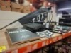50 X MIXED LOT CONTAINING TRUFLO MAXTRAX 4 FLOOR PUMP , FOX WATER BOTTLES , FOX MUD GUARDSS , FOX BRANDED WALL HANGERS , FOX RACING BANNER , VARIOUS HANDLEBR GRIPS ETC ON 3/4 OF A BAY - 2