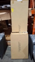 2 X PIECE MIXED BRAND NEW FURNITURE LOT TO INCLUDE HOMELIFE SINGLE WOODEN BED IN GREY - BOXED JULIETTE 2 DOOR WARDROBE (SINGLE BED OUT OF BOX ALL PARTS THERE)