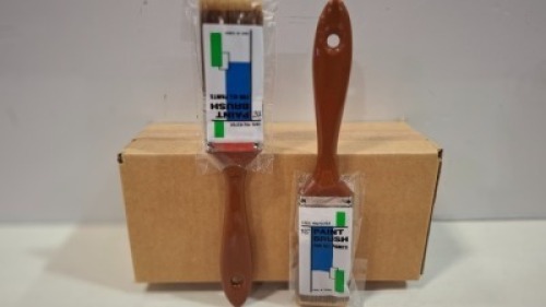 135 X BRAND NEW PAINT BRUSHES FOR ALL PAINT IN SIZE 1.5 IN ONE BOX