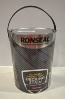 16 X BRAND NEW RONSEAL ULTIMATE PROTECTION DECKING STAIN IN BLACKCURRANT 5L