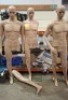 3 X MANNEQUINS 6FT TALL (NOTE - LEG IS MISSING ON ONE OF THEM)