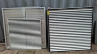 7 X ALUMINIUM VENT PANELS 140X140CM