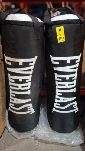 2 X EVERLAST BLACK PUNCH BAGS