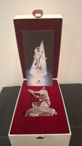 1 X SWAROVSKI 2001 MASQUERADE HARLEQUIN FIGURINE COLLECTOR'S ITEM - RRP &pound;150 - (NOTE COMES FROM PRIVATE COLLECTOR / VIEWING IS ADVISED)