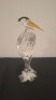 1 X SWAROVSKI HERON GLASS FIGURINE COLLECTOR'S ITEM - RRP &pound;150 - (NOTE COMES FROM PRIVATE COLLECTOR / VIEWING IS ADVISED ) - 3