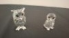 2 X PIECE SWAROVSKI GLASS FIGURINES LOT CONTAINING 1 X NIGHT OWL - RRP &pound;70 , 1 X OWLET - RRP &pound;60 , COLLECTOR'S ITEMS - TOTAL RRP &pound;130 - (NOTE COMES FROM PRIVATE COLLECTOR / VIEWING IS ADVISED) - 2