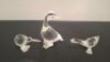 3 X PIECE SWAROVSKI GLASS FIGURINES LOT CONTAINING 1 X GOOSE MOTHER - RRP &pound;55 ,1 X GOSLING - RRP &pound;45 , 1 X SWAROVSKI KIWI - RRP &pound;80 COLLECTOR'S ITEMS - TOTAL RRP &pound;180 - (NOTE COMES FROM PRIVATE COLLECTOR / VIEWING IS ADVISED) - 2