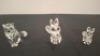 3 X PIECE SWAROVSKI GLASS FIGURINES LOT CONTAINING 1 X FOX LARGE - RRP &pound;75 , 1 X FOX MINI - RRP &pound;50, 1 X SITTING CAT FIGURINE - RRP &pound;70 , COLLECTOR'S ITEMS - TOTAL RRP &pound;195 - (NOTE COMES FROM PRIVATE COLLECTOR / VIEWING IS ADVISED) - 2