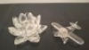 2 X PIECE SWAROVSKI GLASS FIGURINES LOT CONTAINING 1 X AEROPLANE - RRP &pound; 95 , 1 X CANDLEHOLDER SMALL - RRP &pound;125 - COLLECTOR'S ITEMS - TOTAL RRP &pound;220 - (NOTE COMES FROM PRIVATE COLLECTOR / VIEWING IS ADVISED / NO LID FOR BOX CANDLEHOLDER) - 2
