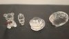4 X PIECE SWAROVSKI GLASS FIGURINES LOT CONTAINING 1 X CLAM - RRP &pound;40 , 1 X CRYSTAL SHELL - RRP &pound;40 , 1 X TEDDY BEAR WITH HONEY POT &pound;50 , 1 X TOM CAT - RRP &pound;25, COLLECTOR'S ITEMS - TOTAL RRP &pound;155 - (NOTE COMES FROM PRIVATE COLLECTOR / VIEWING IS ADVISE - 2