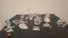 6 X PIECE SWAROVSKI GLASS FIGURINES DAMAGED LOT CONTAINING 1 X 1997 ANNUAL EDITION DRAGON - MISSING PART OF TAIL , 1 X DOLPHIN ON WAVE BROKEN , 1 X LITTLE RED RIDING HOOD - BROKEN ARM , 1 X WOLF - BROKEN LEG , 1 X COCKATOO BROKEN HEAD PIECE , 1 X MOUSE