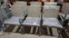 6 X BRAND NEW TUSCANY RATTAN GARDEN CHAIRS IN GREY ( PRE - BUILT )