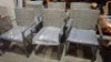 6 X BRAND NEW TUSCANY RATTAN GARDEN CHAIRS IN GREY ( PRE - BUILT )
