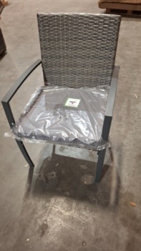4 X BRAND NEW IN BOX TUSCANY RATTAN GARDEN CHAIRS IN GREY