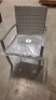 4 X BRAND NEW IN BOX TUSCANY RATTAN GARDEN CHAIRS IN GREY