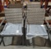 4 X BRAND NEW TUSCANY RATTAN GARDEN CHAIRS IN GREY (PRE BUILT )
