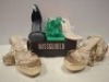 32 X PAIRS OF BRAND NEW MISSGUIDED MIXED SHOE LOT CONTAINING FAUX LEATHER PLATFORM STRAPPY SANDAL IN PINK , MID CLEAR HEEL BLOCK IN NUDE ALL IN SIZE 8 ETC ON HALF A BAY