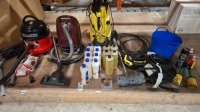 30 X MIXED CLEANING EQUIPMENT LOT CONTAINING KARCHER K4 POWER CONTROL JET WASH , MIELE VACUUM CLEANER IN RASPBERRY RED , NILFISK ALTO CLEANING SOLUTION , KARCHER MACHINE PROTECTOR RM 110 ASF , HIGH PRESSURE HOSE ETC ON HALF A BAY
