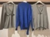 20 X BRAND NEW MIXED MAMALICIOUS CLOTHING LOT TO INCLUDE BLUE KNITTED TOPS - CASSIE GREY TOPS - ALL IN VARIOUS SIZES