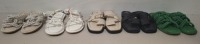 40 X PAIRS OF BRAND NEW MIXED MISSGUIDED SANDALS - SLIDERS LOT TO INCLUDE TWISTED TOE POST FLAT SANDALS - FAUX LEATHER KNOTTED FLAT SANDALS - PADDED TIE UP SANDALS - CHUNKY STRAP SLIDERS ETC ALL IN VARIOUS SIZES IN 1 TRAY
