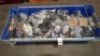 40 X PAIRS OF BRAND NEW MIXED MISSGUIDED SANDALS - SLIDERS LOT TO INCLUDE TWISTED TOE POST FLAT SANDALS - FAUX LEATHER KNOTTED FLAT SANDALS - PADDED TIE UP SANDALS - CHUNKY STRAP SLIDERS ETC ALL IN VARIOUS SIZES IN 1 TRAY - 2