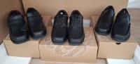 20 X PAIRS OF BRAND NEW PRETTY GREEN SHOES CONTAINING WALTHAM SLIP SN00/HARROW VELCRO SN00 AND HARROW LACE SN00 IN BLACK ALL IN SIZE 10 TOTAL RRP &pound;1280