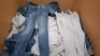 200 + BRAND NEW MIXED JEANS LOT CONTAINING, UNBRANDED DENIM BUTTONED JEANS IN BLUE IN SIZES 6, 14 AND 16, GREAT PLANS LONDON JEANS IN GREY IN SIZES 10,12 AND 14 ETC, (IN 1 PALLET BOX)