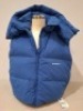 1 X BRAND NEW OFF WHITE BOUNCE DOWN HOODED VEST GILET IN BLUE - SIZE MEDIUM - RRP-&pound;1390