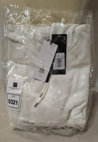 1 X BRAND NEW CP COMPANY HOODED DIAGONAL RAISED FLEECE WHITE - SIZE MEDIUM - RRP-&pound;265