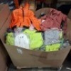 200 + BRAND NEW MIXED CLOTHING LOT CONTAINING RISING PUFFER COAT IN ORANGE IN SIZE 12 , KOOLOOK LONG TOP IN LIME GREEN IN SIZE 8 / 13 ONE SIZE , UNBRANDED COAT IN RUST IN SIZE 6 / 8 XS , ELENZA MINI DRESS IN GREEN / MULTI IN SIZE 10 / 12 ETC IN ONE PALLE