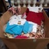 200 + MIXED CLOTHING LOT CONTAINING YT COLLECTION WHITE IS THE NEW BLACK HOODIES IN VARIOUS COLOURS IE BLUE / WHITE RED/WHITE AND PINK / WHITE IN VARIOUS SIZES , ACTUEL TOP IN FLORAL / MULTICOLOR IN SIZE 8/10 SMALL ETC IN ONE PALLETBOX