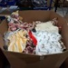 200 + MIXED CLOTHING LOT CONTAINING ACTUEL TOP IN WHITE / YELLOW IN SIZE M , ACTUEL LONG SKIRT IN CREAM IN SIZE 42 , ACTUEL FLORAL WHITE TOP IN SIZE M , ACTUEL FLORAL RED TOP IN SIZE M ETC IN ONE PALLET BOX