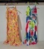 30 X BRAND NEW DUSK FLORAL PRINT LONG DRESSES IN VARIOUS MULTI COLOUR IN MIXED SIZES 8 , 10 , 12 , 14