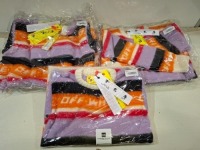 3 X BRAND NEW OFF WHITE KIDS MULTI COLOUR KNITTED DRESSES IN SIZES 6-8-12 YEARS - RRP&pound;445 PP