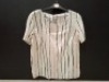 80 X BRAND NEW UNBRANDED WHITE STRIPED BLOUSES IN SIZES 12 -16 -18